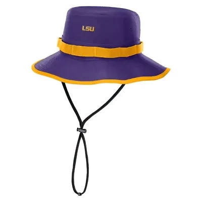 NCAA Nike LSU Tigers 2025 Sideline Apex Boonie Performance Bucket Hat