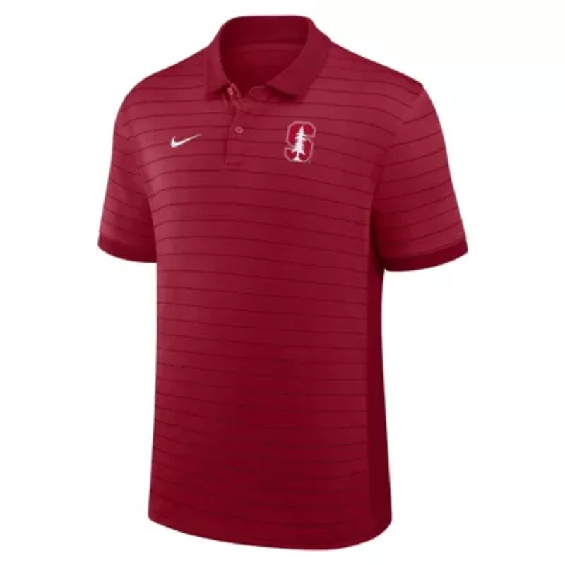 Stanford Cardinal NCAA Nike 2025 Early Season Coaches Sideline Victory Stripe Dri-FIT Polo