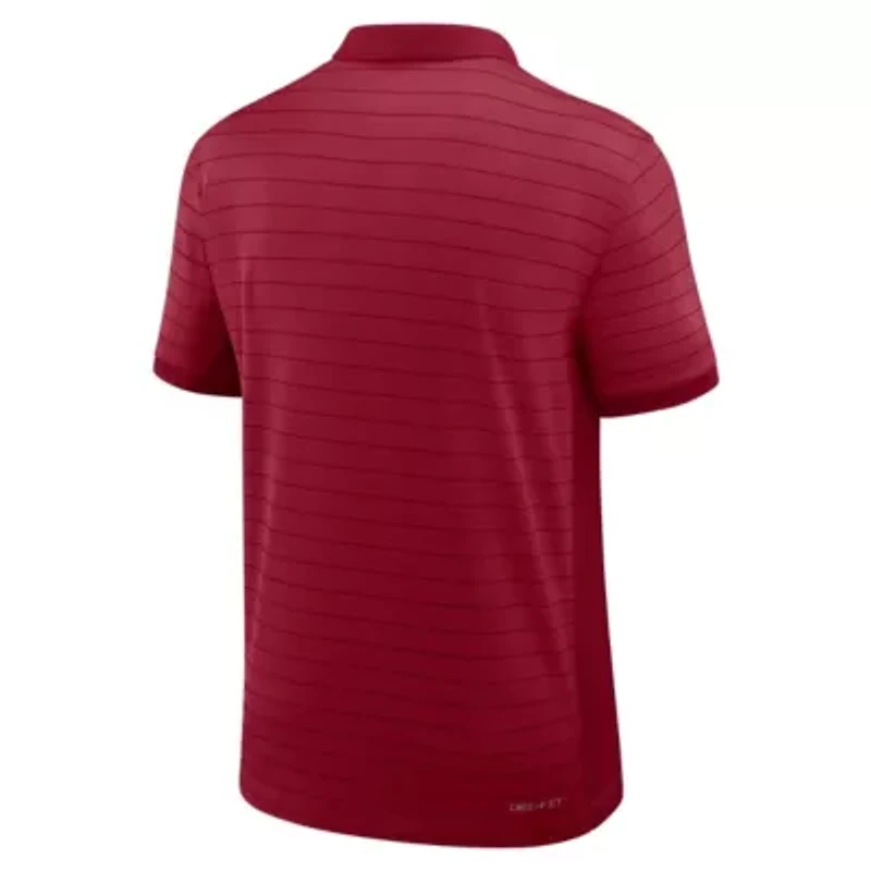 Stanford Cardinal NCAA Nike 2025 Early Season Coaches Sideline Victory Stripe Dri-FIT Polo