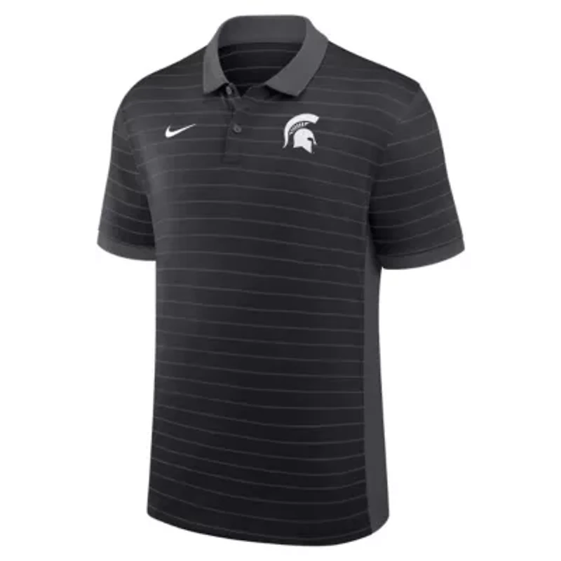 NCAA Nike Michigan State Spartans 2025 Early Season Coaches Sideline Victory Stripe Dri-FIT Polo