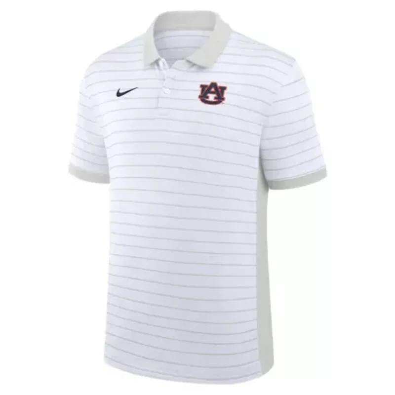 NCAA Nike Auburn Tigers 2025 Early Season Coaches Sideline Victory Stripe Dri-FIT Polo