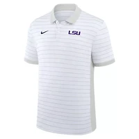 NCAA Nike LSU Tigers 2025 Early Season Coaches Sideline Victory Stripe Dri-FIT Polo