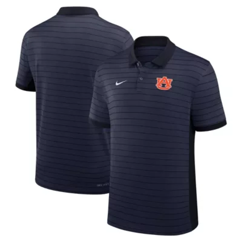 NCAA Nike Auburn Tigers 2025 Early Season Coaches Sideline Victory Stripe Dri-FIT Polo