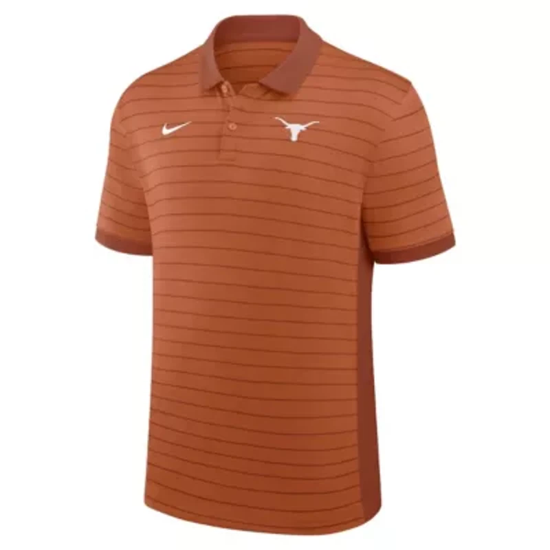 NCAA Nike Texas Longhorns 2025 Early Season Coaches Sideline Victory Stripe Dri-FIT Polo