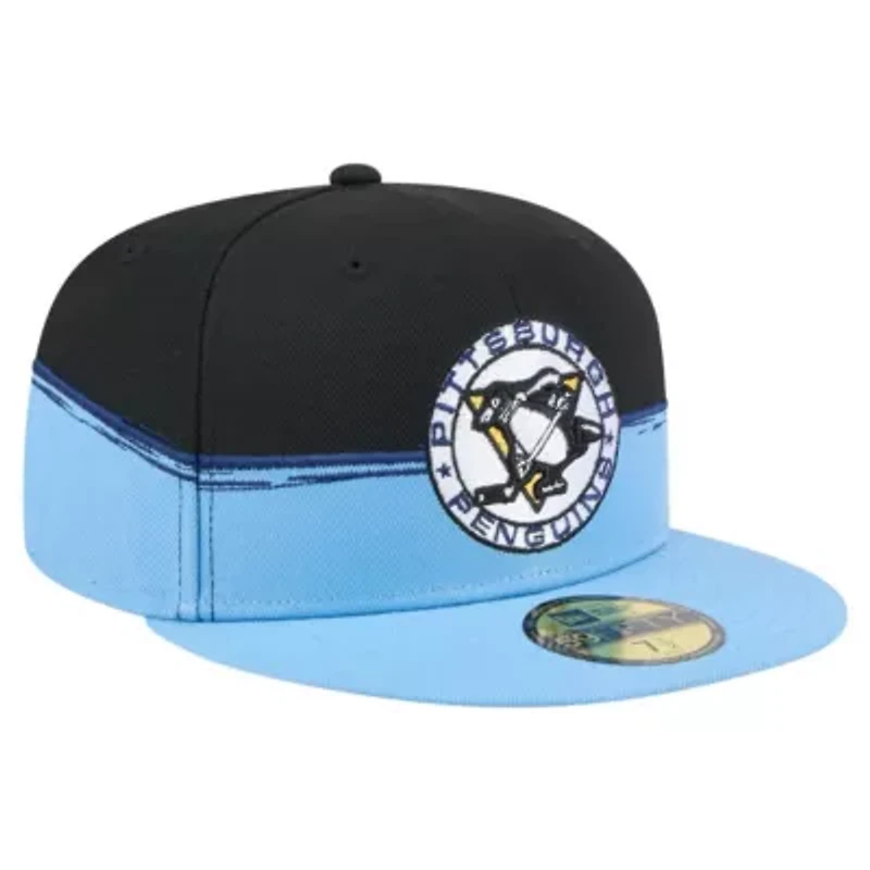 NHL Black/Light Pittsburgh Penguins Vintage Color Dip 59FIFTY Fitted Hat