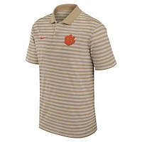 NCAA Nike Clemson Tigers Athletic Prep Striped Dri-FIT Polo