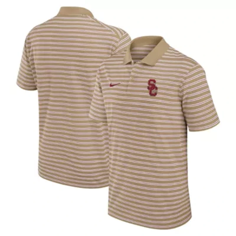 NCAA Nike USC Trojans Athletic Prep Striped Dri-FIT Polo