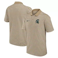 NCAA Nike Michigan State Spartans Athletic Prep Striped Dri-FIT Polo
