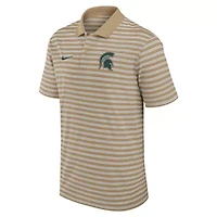 NCAA Nike Michigan State Spartans Athletic Prep Striped Dri-FIT Polo