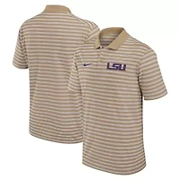 NCAA Nike LSU Tigers Athletic Prep Striped Dri-FIT Polo