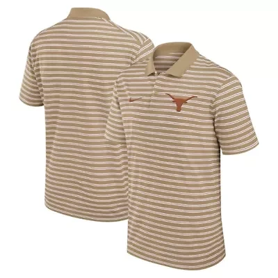NCAA Nike Texas Longhorns Athletic Prep Striped Dri-FIT Polo