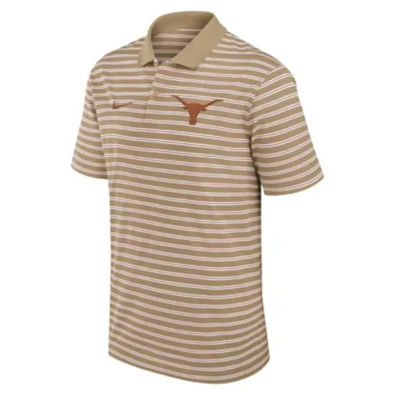 NCAA Nike Texas Longhorns Athletic Prep Striped Dri-FIT Polo