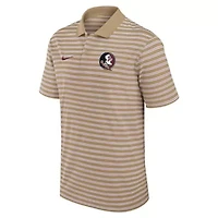 NCAA Nike Florida State Seminoles Athletic Prep Striped Dri-FIT Polo