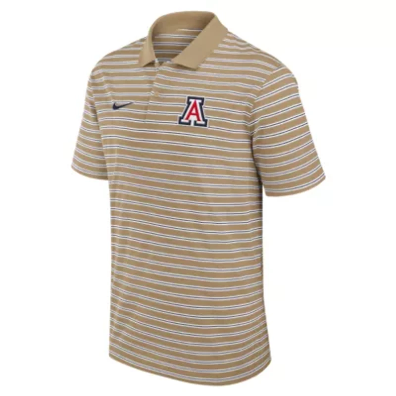 NCAA Nike Arizona Wildcats Athletic Prep Striped Dri-FIT Polo