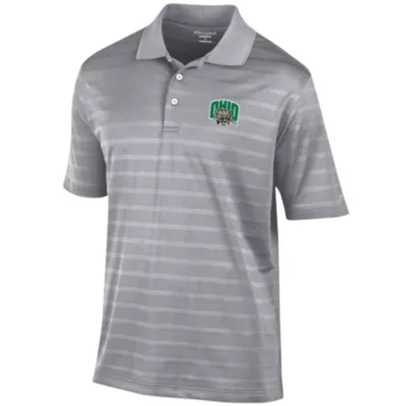 NCAA Ohio Bobcats Textured Solid Polo