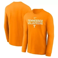 NCAA Nike Tennessee Volunteers 2025 Sideline Dri-FIT Long Sleeve T-Shirt