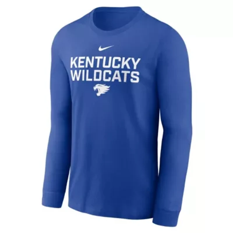 NCAA Nike Kentucky Wildcats 2025 Sideline Dri-FIT Long Sleeve T-Shirt