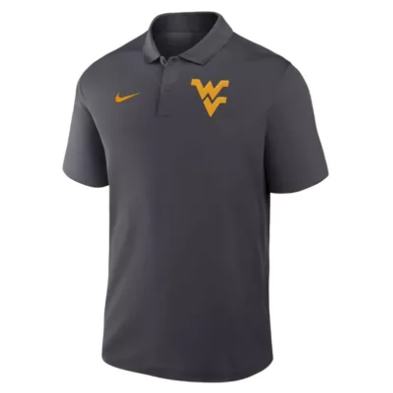 NCAA Nike West Virginia Mountaineers Primetime Victory Primary Logo Performance Polo