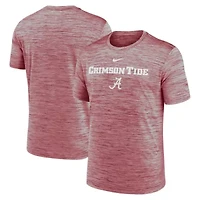 Alabama Crimson Tide NCAA Nike 2025 Sideline Velocity Dri-FIT T-Shirt