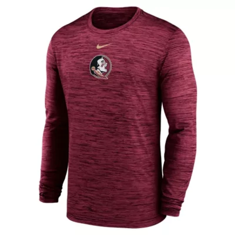 NCAA Nike Florida State Seminoles 2025 Sideline Velocity Dri-FIT Long Sleeve T-Shirt