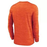 NCAA Nike Clemson Tigers 2025 Sideline Velocity Dri-FIT Long Sleeve T-Shirt