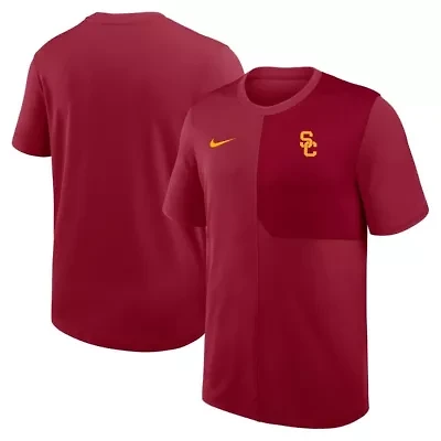 NCAA Nike USC Trojans 2025 Sideline UV Dri-FIT Coach Shirt