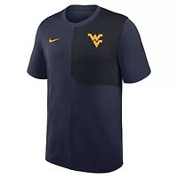 NCAA Nike West Virginia Mountaineers 2025 Sideline UV Dri-FIT Coach Shirt