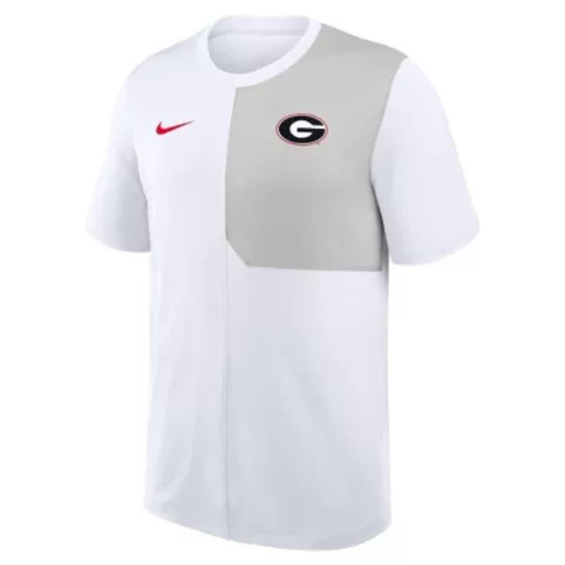 NCAA Nike Georgia Bulldogs 2025 Sideline UV Dri-FIT Coach Shirt