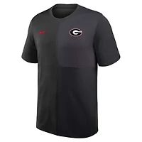 NCAA Nike Georgia Bulldogs 2025 Sideline UV Dri-FIT Coach Shirt