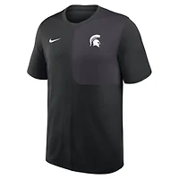 NCAA Nike Michigan State Spartans 2025 Sideline UV Dri-FIT Coach Shirt