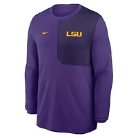 NCAA Nike LSU Tigers 2025 Sideline Coach UV Dri-FIT Long Sleeve Shirt