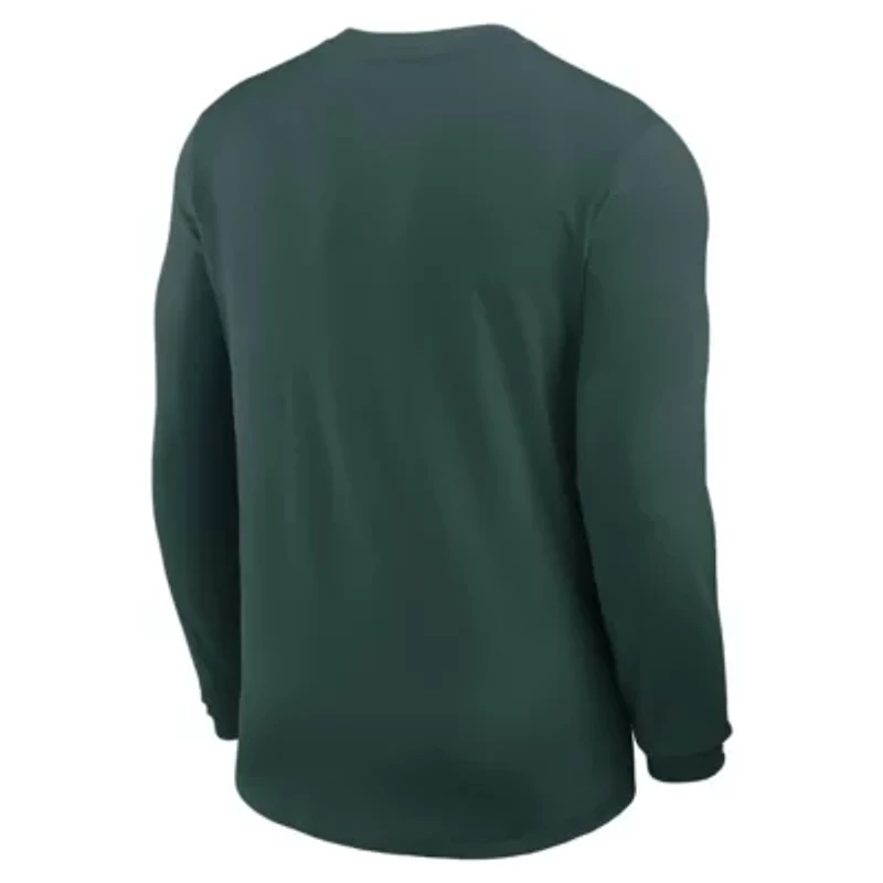 NCAA Nike Michigan State Spartans 2025 Sideline Coach UV Dri-FIT Long Sleeve Shirt