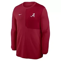Alabama Crimson Tide NCAA Nike 2025 Sideline Coach UV Dri-FIT Long Sleeve Shirt