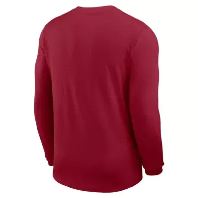 Alabama Crimson Tide NCAA Nike 2025 Sideline Coach UV Dri-FIT Long Sleeve Shirt