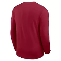 Alabama Crimson Tide NCAA Nike 2025 Sideline Coach UV Dri-FIT Long Sleeve Shirt