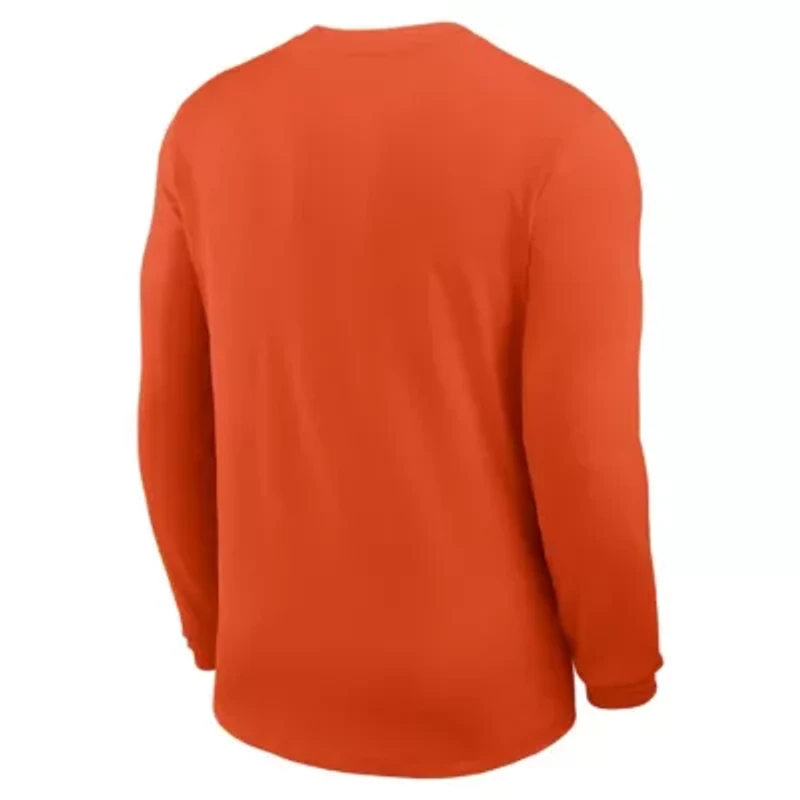 NCAA Nike Clemson Tigers 2025 Sideline Coach UV Dri-FIT Long Sleeve Shirt