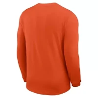 NCAA Nike Clemson Tigers 2025 Sideline Coach UV Dri-FIT Long Sleeve Shirt
