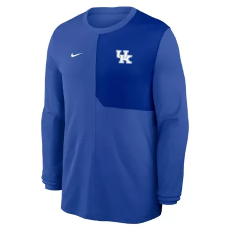 NCAA Nike Kentucky Wildcats 2025 Sideline Coach UV Dri-FIT Long Sleeve Shirt