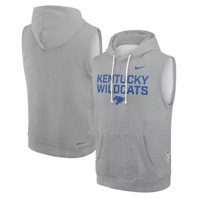 NCAA Nike Kentucky Wildcats 2025 Sideline Standard Issue Dri-FIT Sleeveless Hoodie