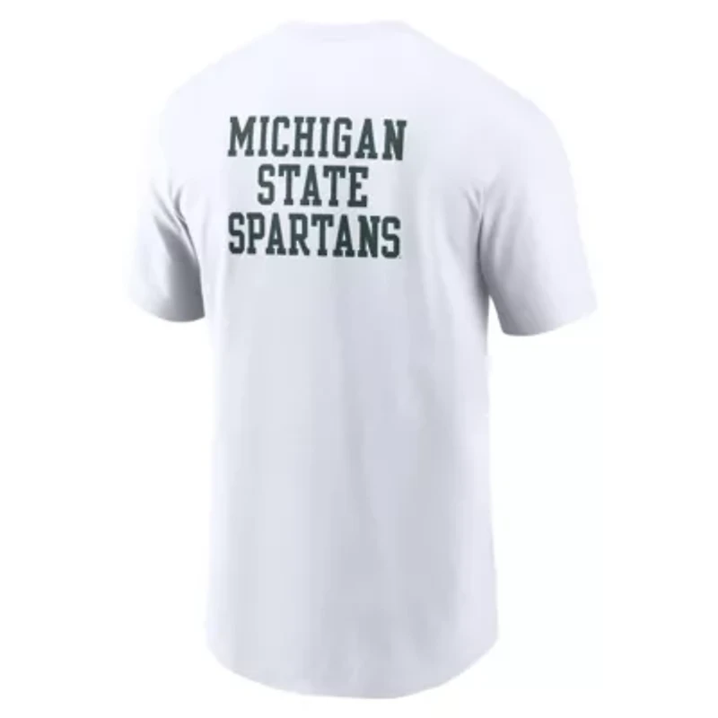 NCAA Nike Michigan State Spartans 2-Hit Stacked T-Shirt