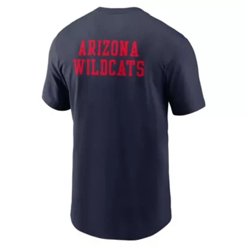 NCAA Nike Arizona Wildcats 2-Hit Stacked T-Shirt
