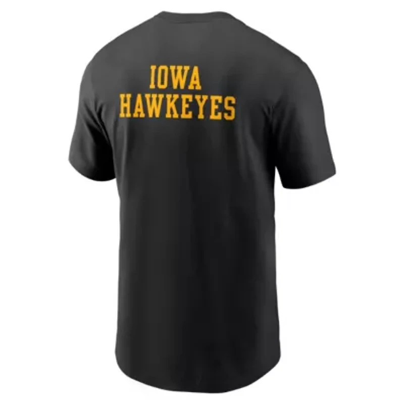 NCAA Nike Iowa Hawkeyes 2-Hit Stacked T-Shirt