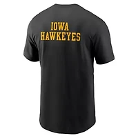 NCAA Nike Iowa Hawkeyes 2-Hit Stacked T-Shirt