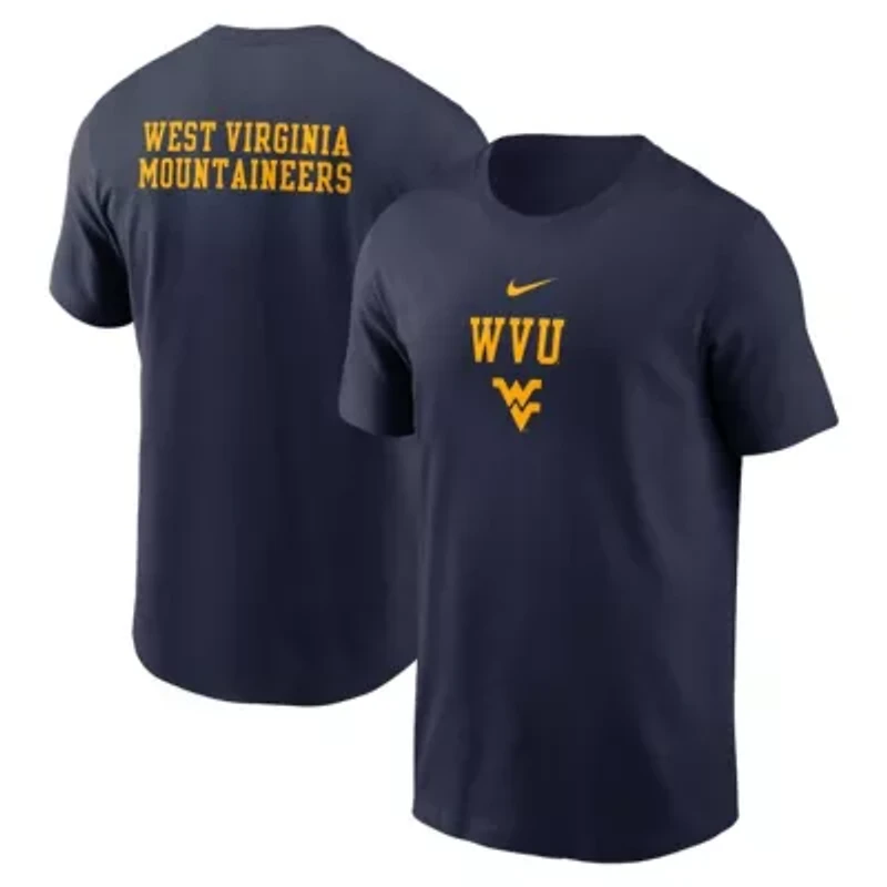 NCAA Nike West Virginia Mountaineers 2-Hit Stacked T-Shirt