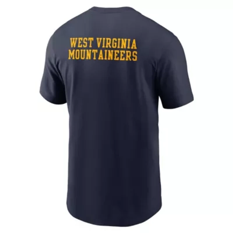 NCAA Nike West Virginia Mountaineers 2-Hit Stacked T-Shirt