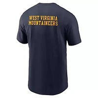 NCAA Nike West Virginia Mountaineers 2-Hit Stacked T-Shirt