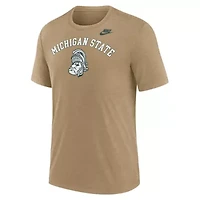 NCAA Nike Light Michigan State Spartans Legacy Arch Tri-Blend T-Shirt