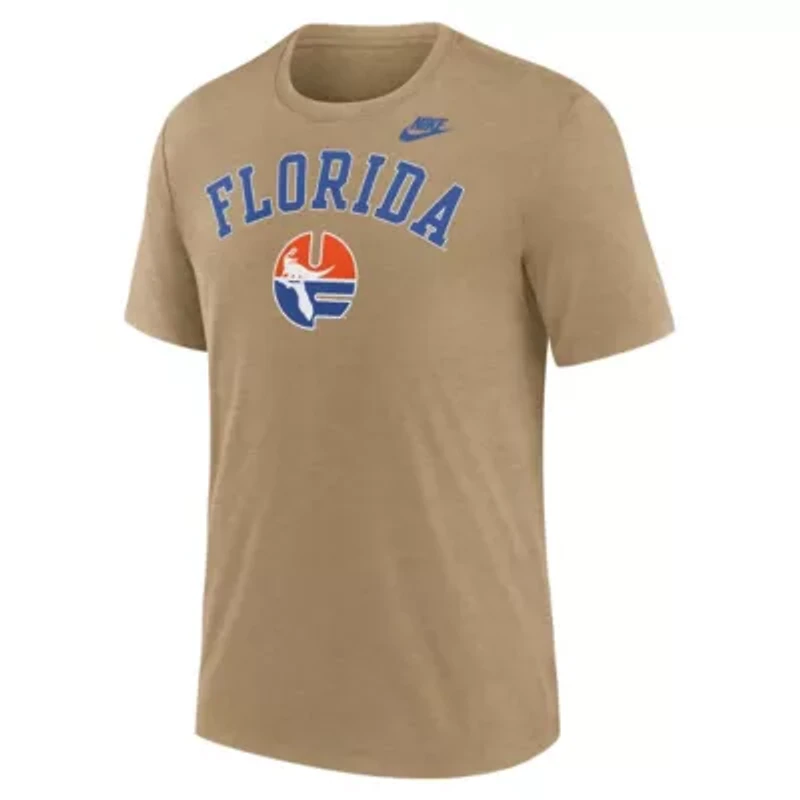 NCAA Nike Light Florida Gators Legacy Arch Tri-Blend T-Shirt