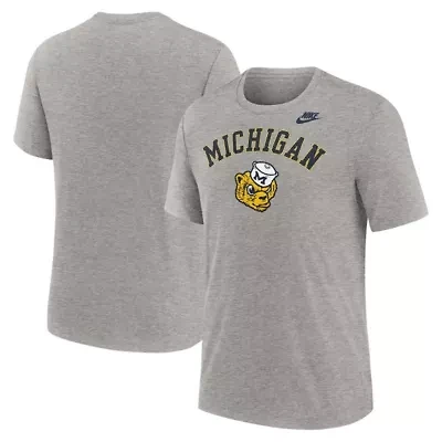 NCAA Nike Michigan Wolverines Legacy Arch Tri-Blend T-Shirt