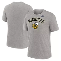 NCAA Nike Michigan Wolverines Legacy Arch Tri-Blend T-Shirt